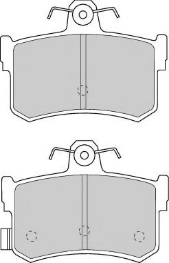 DBP200917 DURON Комплект тормозных колодок, дисковый тормоз