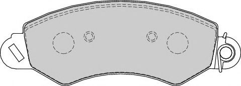DBP201774 DURON Комплект тормозных колодок, дисковый тормоз
