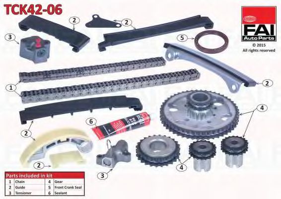 TCK42-06 FAI+AUTOPARTS Timing Chain Kit