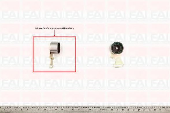 T3558 FAI+AUTOPARTS Tensioner Pulley, timing belt