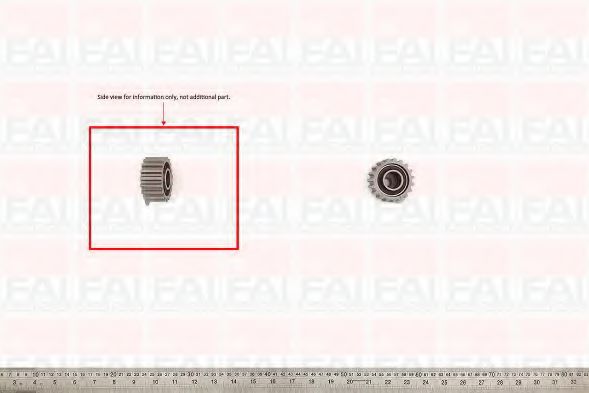 T6697 FAI+AUTOPARTS Tensioner Pulley, timing belt