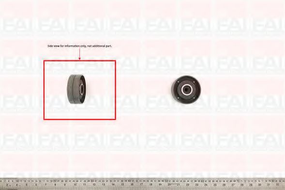 T6910 FAI+AUTOPARTS Belt Drive Deflection/Guide Pulley, timing belt