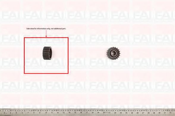 T9244 FAI+AUTOPARTS Belt Drive Deflection/Guide Pulley, timing belt