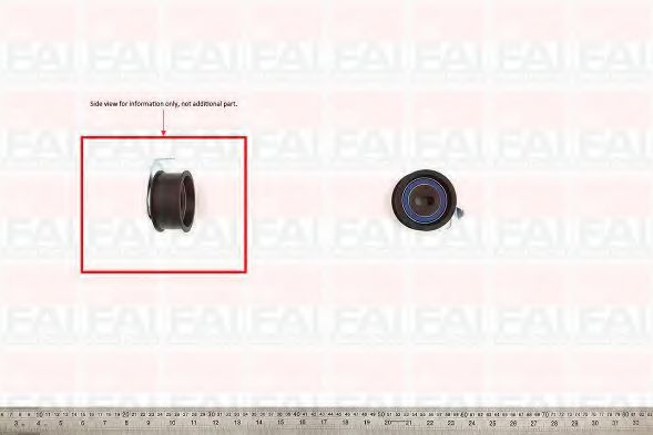 T9254 FAI+AUTOPARTS Tensioner Pulley, timing belt