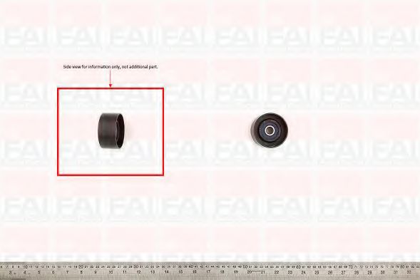 T9255 FAI+AUTOPARTS Belt Drive Deflection/Guide Pulley, timing belt
