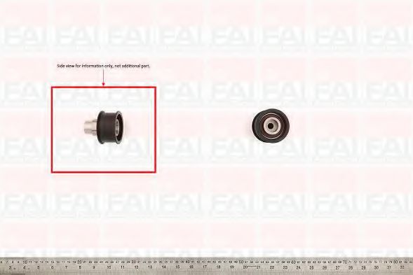 T9263 FAI+AUTOPARTS Belt Drive Deflection/Guide Pulley, timing belt