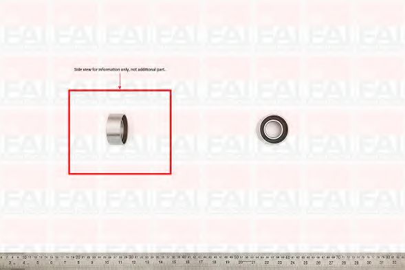 T9276 FAI+AUTOPARTS Belt Drive Deflection/Guide Pulley, timing belt
