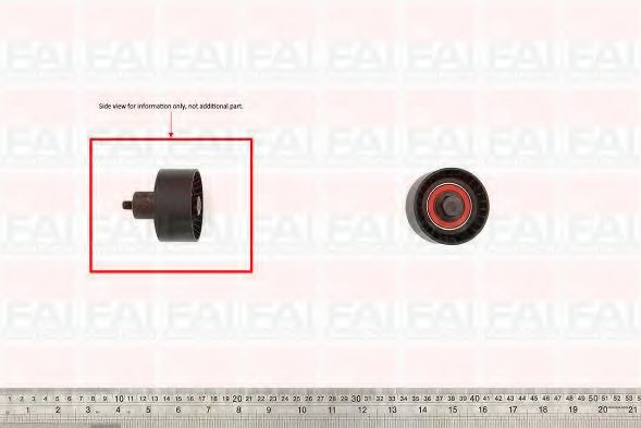 T9348 FAI+AUTOPARTS Belt Drive Deflection/Guide Pulley, timing belt