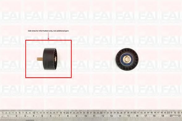 T9364 FAI+AUTOPARTS Belt Drive Deflection/Guide Pulley, timing belt
