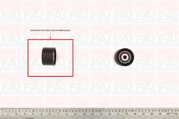 T9370 FAI+AUTOPARTS Deflection/Guide Pulley, timing belt
