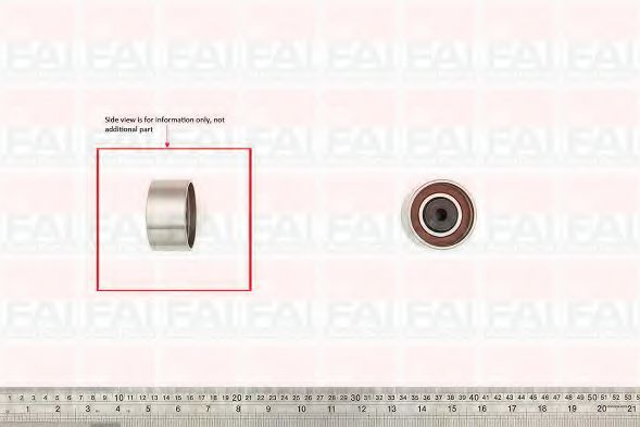 T9558 FAI+AUTOPARTS Deflection/Guide Pulley, timing belt