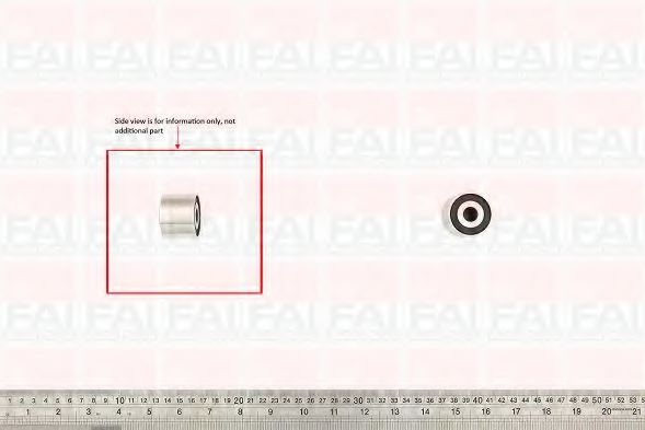 T9595 FAI+AUTOPARTS Deflection/Guide Pulley, v-ribbed belt