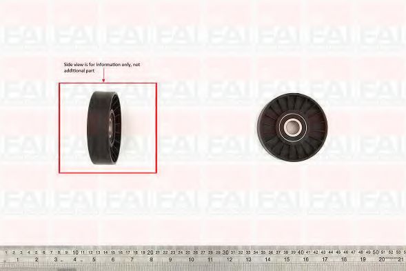 T9600 FAI+AUTOPARTS Belt Drive Deflection/Guide Pulley, v-ribbed belt