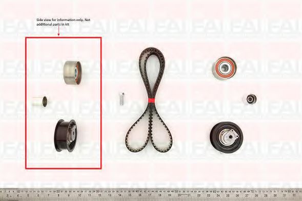 TBK456 FAI+AUTOPARTS Belt Drive Timing Belt Kit