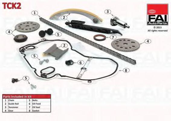 TCK2 FAI+AUTOPARTS Timing Chain Kit