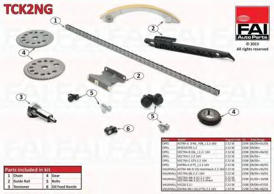 TCK2NG FAI+AUTOPARTS Engine Timing Control Timing Chain