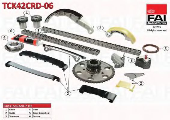 TCK42CRD-06 FAI+AUTOPARTS Timing Chain Kit