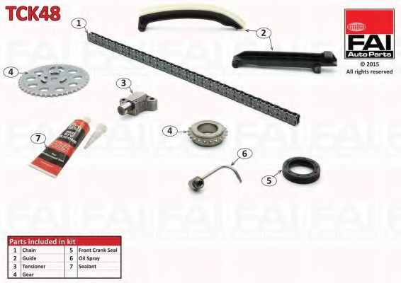 TCK48 FAI+AUTOPARTS Engine Timing Control Timing Chain Kit