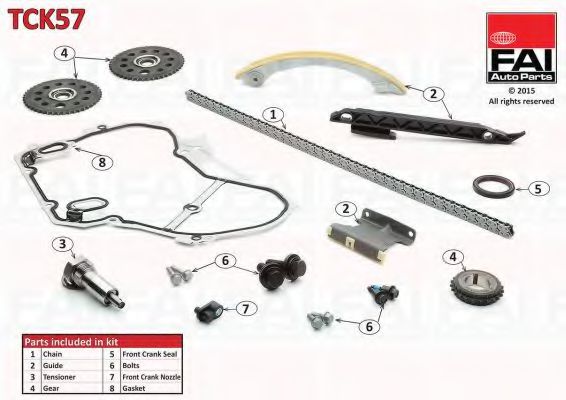 TCK57 FAI+AUTOPARTS Timing Chain Kit