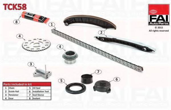 TCK58 FAI+AUTOPARTS Timing Chain Kit