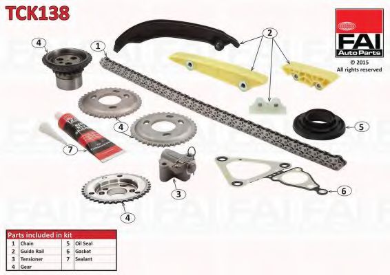 TCK138 FAI+AUTOPARTS Timing Chain Kit