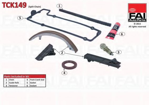 TCK149 FAI+AUTOPARTS Timing Chain Kit