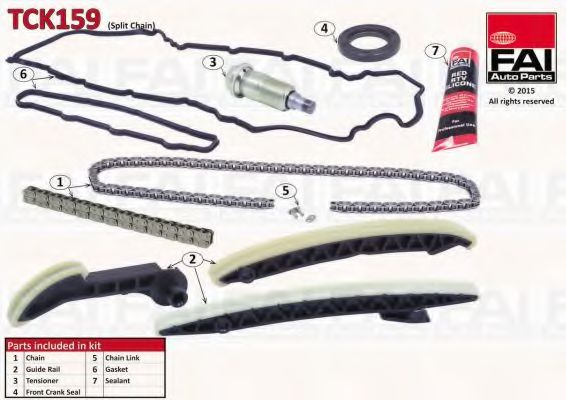 TCK159 FAI+AUTOPARTS Timing Chain Kit