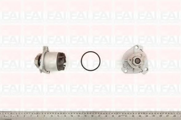 WP6100 FAI+AUTOPARTS Cooling System Water Pump