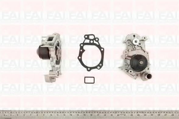 WP6124 FAI+AUTOPARTS Cooling System Water Pump