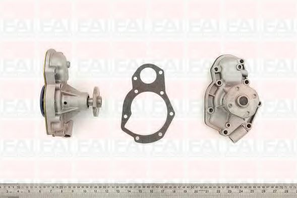 WP6184 FAI+AUTOPARTS Cooling System Water Pump