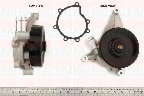 WP6470 FAI+AUTOPARTS Cooling System Water Pump