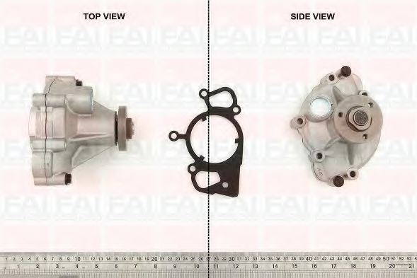 WP6471 FAI+AUTOPARTS Cooling System Water Pump