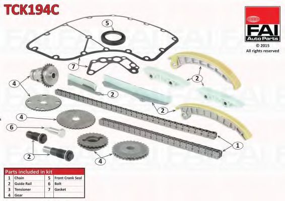 TCK194C FAI+AUTOPARTS Timing Chain Kit
