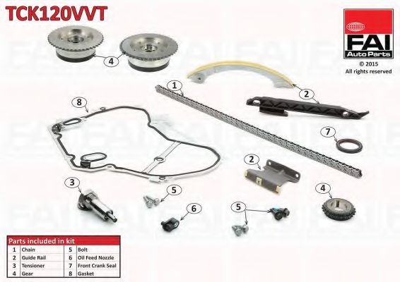 TCK120VVT FAI+AUTOPARTS Timing Chain Kit