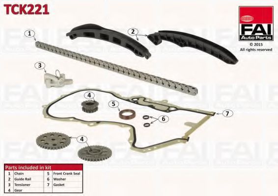 TCK221 FAI+AUTOPARTS Timing Chain Kit