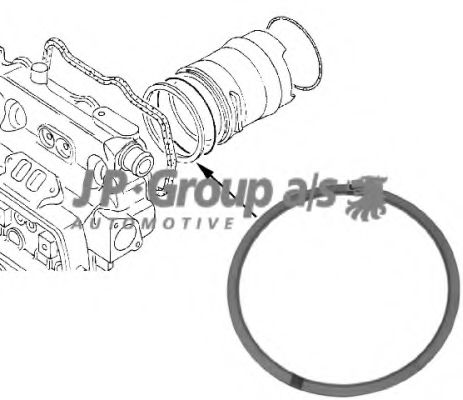1111000300 JP+GROUP O-Ring, cylinder sleeve