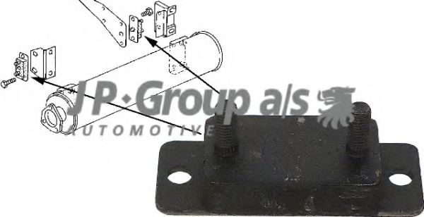 1121603600 JP+GROUP Exhaust System Rubber Strip, exhaust system