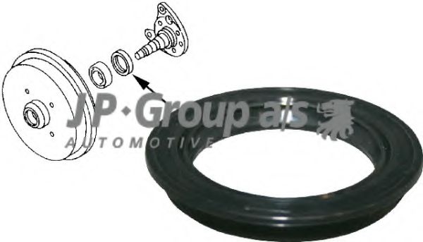 1151250200 JP+GROUP Shaft Seal, wheel bearing