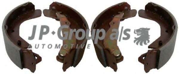 1263900210 JP+GROUP Brake System Brake Shoe Set