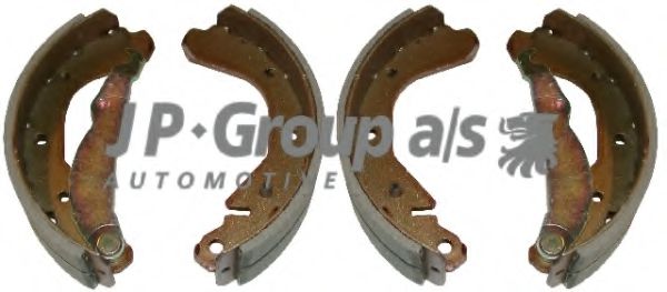 1263900810 JP+GROUP Brake System Brake Shoe Set