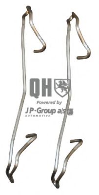 1563650419 JP+GROUP Brake System Accessory Kit, disc brake pads