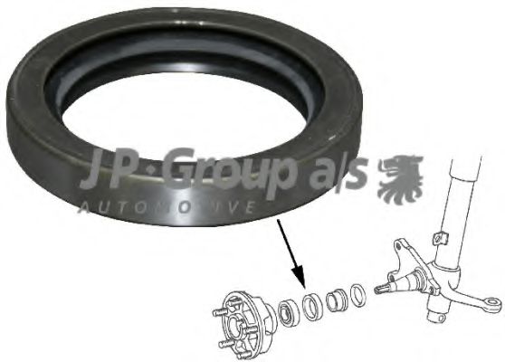 1642000106 JP+GROUP Wheel Suspension Shaft Seal, wheel bearing
