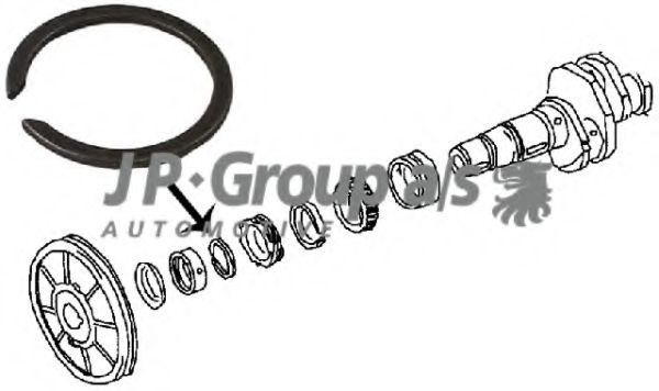8110451106 JP+GROUP Ring Gear, crankshaft