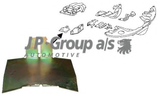 8111000506 JP+GROUP Cooling System Air Deflector, engine