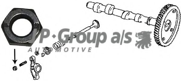 8111351400 JP+GROUP Counternut, valve clearance adjusting screw
