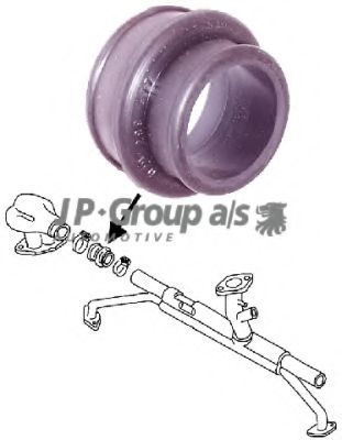 8115350106 JP+GROUP Air Supply Intake Hose, air filter