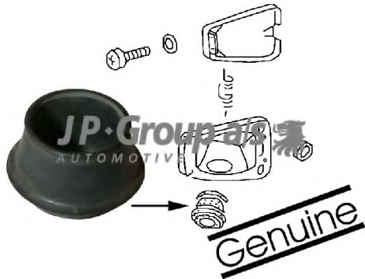 8115650102 JP+GROUP Seal, fuel filler neck