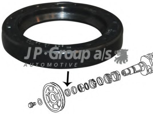 8119500500 JP+GROUP Shaft Seal, crankshaft