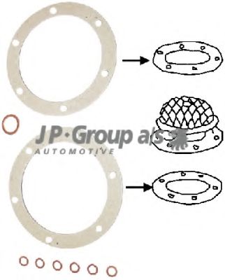 8119600116 JP+GROUP Seal, oil strainer