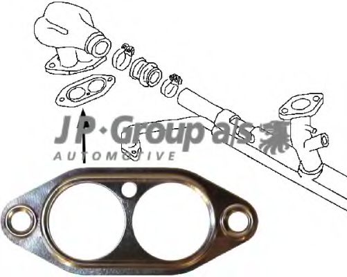 8119600206 JP+GROUP Gasket, intake manifold